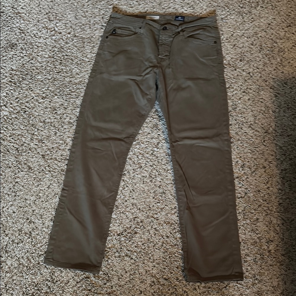 AG Adriano Goldschmied Green Khaki Pants